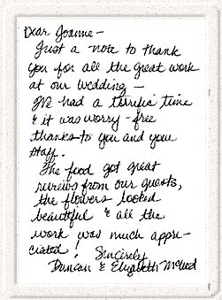 Thank You Note